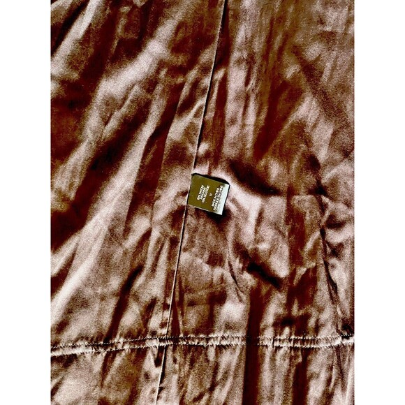 Elie Tahari Sydney Skirt 10 Walnut Rayon Silk Blend NWT Lined Zip Velvet Sheer - Picture 10 of 14